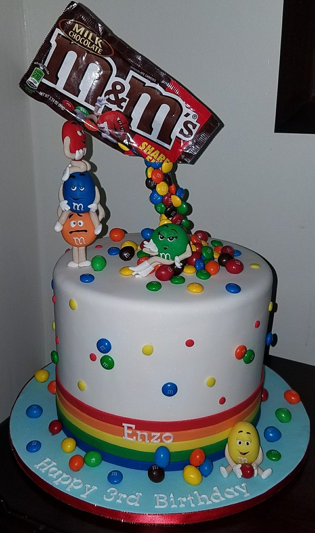 M&amp;Ms Birthday Cake
 Gravity Defying M&Ms cake by