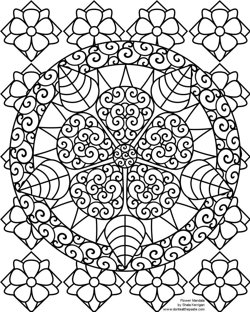 Mandala Coloring Pages Printable
 Don t Eat the Paste Mandalas coloring pages