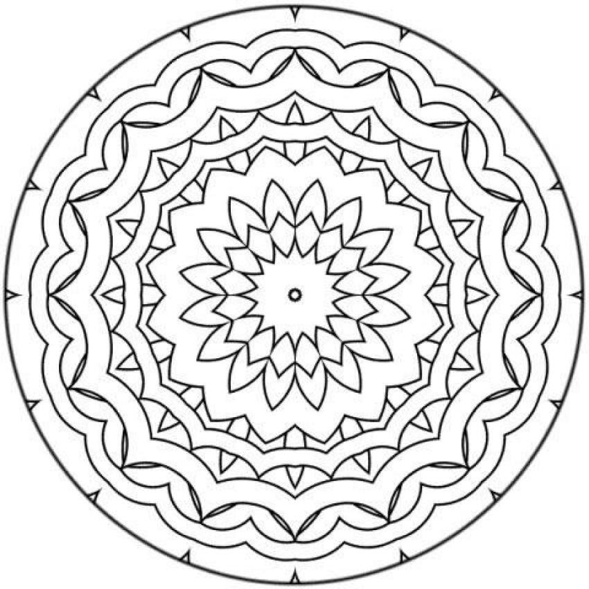 Mandala Coloring Pages Printable
 Difficult Mandala Coloring Pages Coloring Home