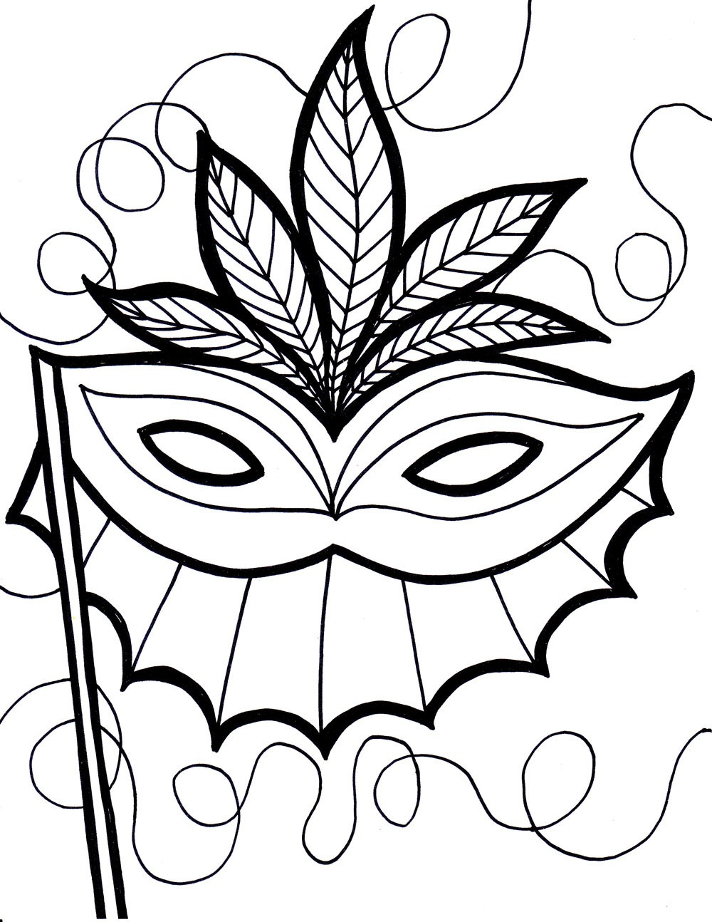 Mardi Gras Coloring Pages Free Printable
 Free Printable Mardi Gras Coloring Pages For Kids