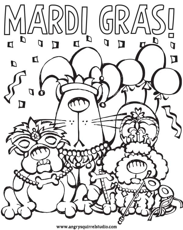 Mardi Gras Coloring Pages Free Printable
 Celebrate Mardi Gras with a FREE Coloring Page