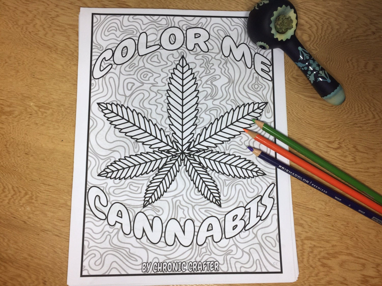 Marijuana Coloring Book
 40 Marijuana Themed Coloring Pages for Stoners Instant