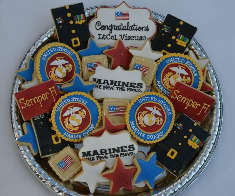 Marine Corps Retirement Party Ideas
 Marine Corps Retirement Platter