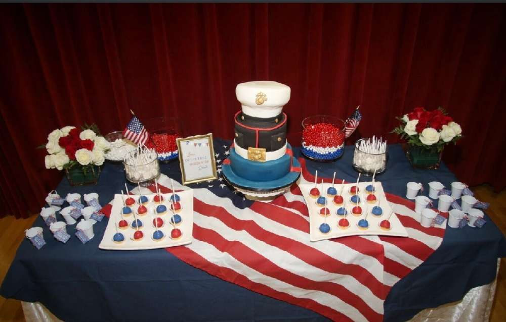 Marine Corps Retirement Party Ideas
 USMC Patriotic MarineCorps Patriotic Wel e Home Party