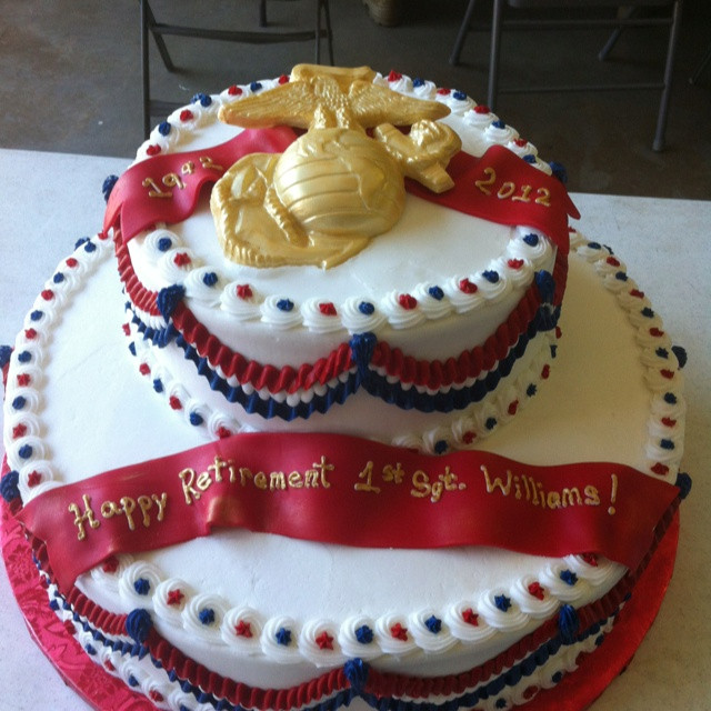 Marine Corps Retirement Party Ideas
 17 Best images about Military cakes on Pinterest