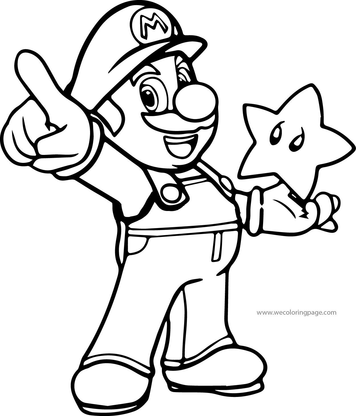 Mario Bros.Printable Coloring Pages
 Super Mario Coloring Page wecoloringpage