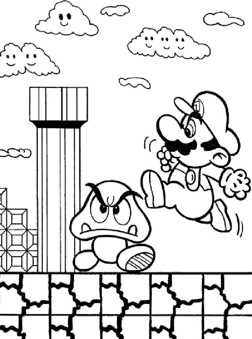 Mario Bros.Printable Coloring Pages
 Print & Download Mario Coloring Pages Themes