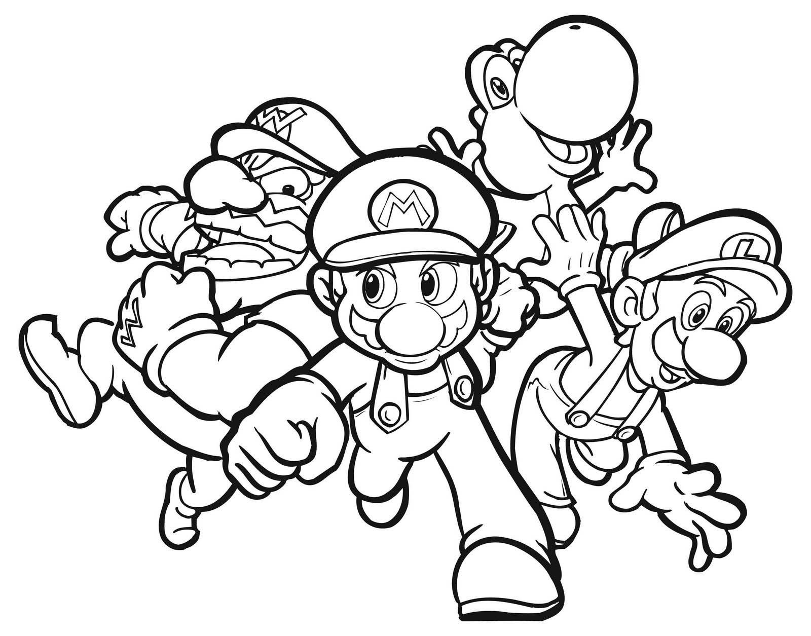 Mario Bros.Printable Coloring Pages
 9 Free Mario Bros Coloring Pages for Kids Disney