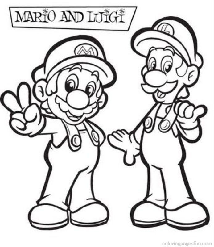 Mario Bros.Printable Coloring Pages
 Super Mario Brothers Printable Coloring Pages Coloring Home