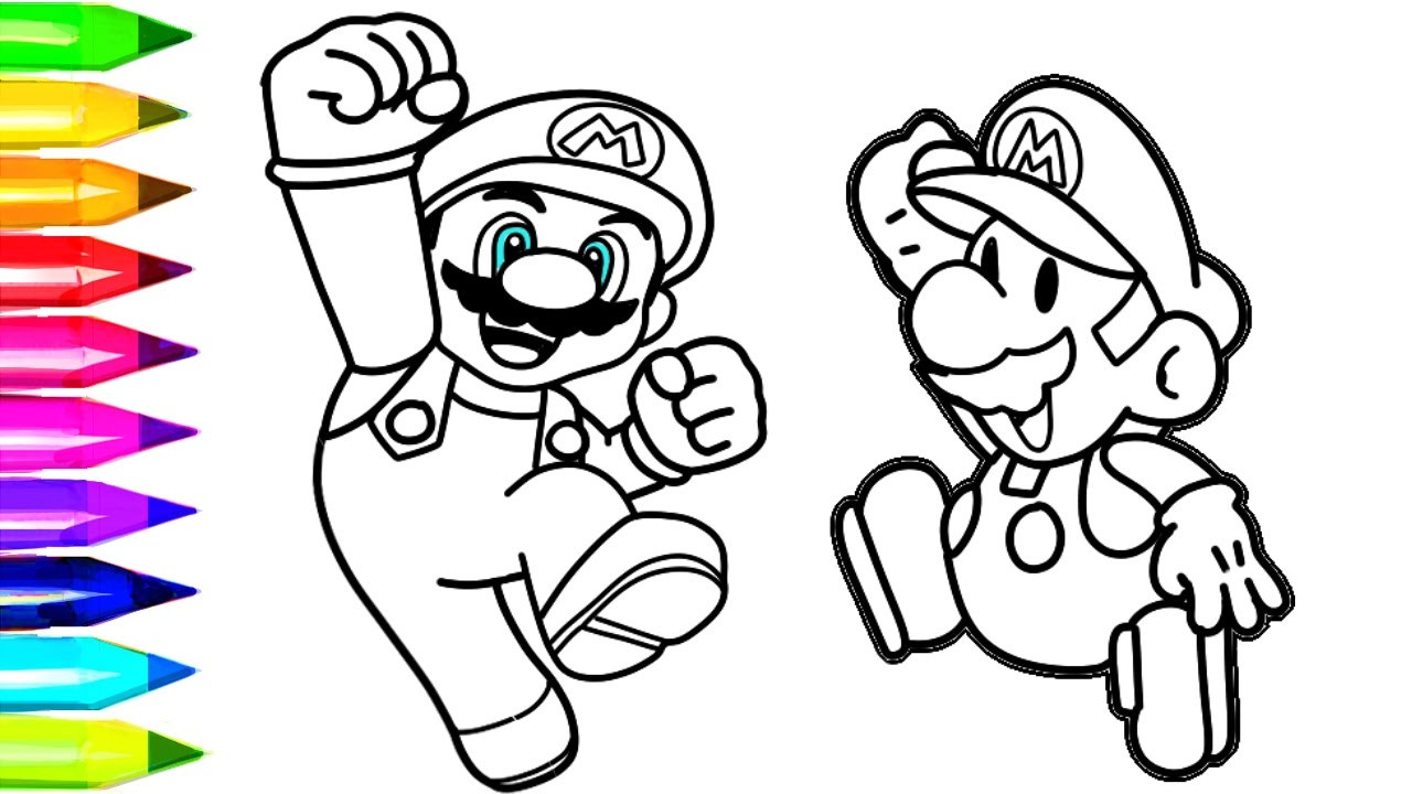 Mario Coloring Pages For Kids
 Super Mario Coloring Pages Nintendo Super Mario Coloring
