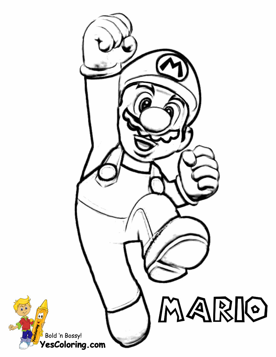 Mario Coloring Pages For Kids
 Mario Bros Coloring Super Mario Bros