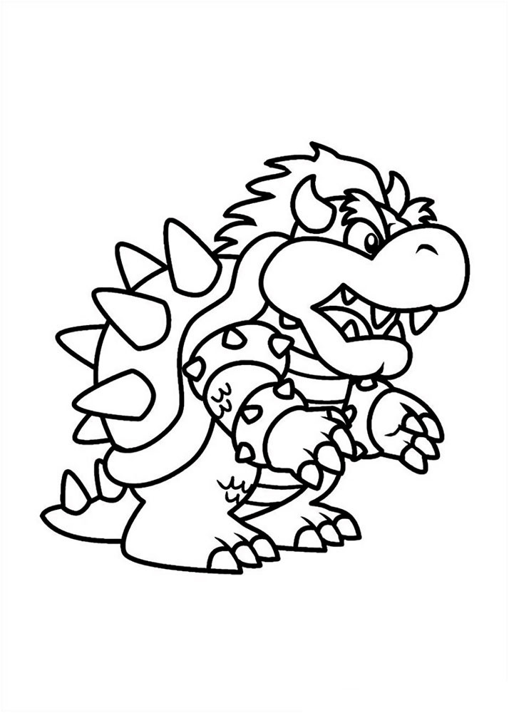 Mario Coloring Pages For Kids
 Super Mario Bros coloring pages