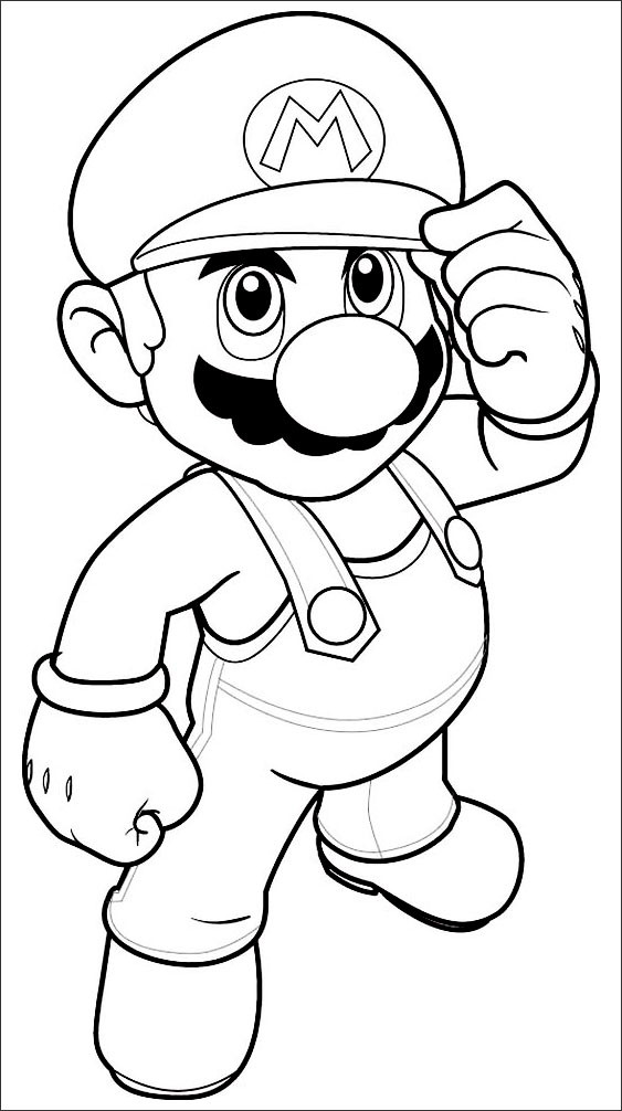 Mario Coloring Pages Printable Free
 mario coloring pages to print
