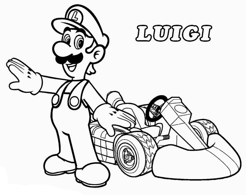 Mario Coloring Pages Printable Free
 Mario Kart Coloring Pages Best Coloring Pages For Kids