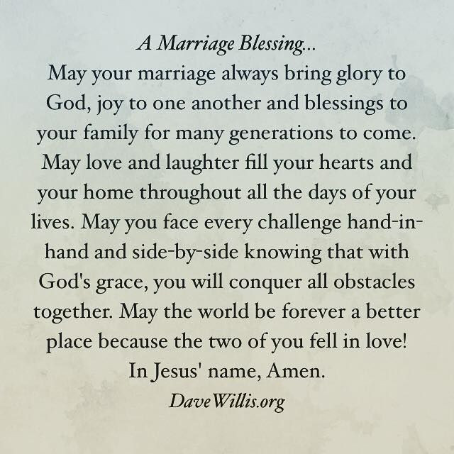 Marriage Blessing Quotes
 A Marriage Blessing wedding