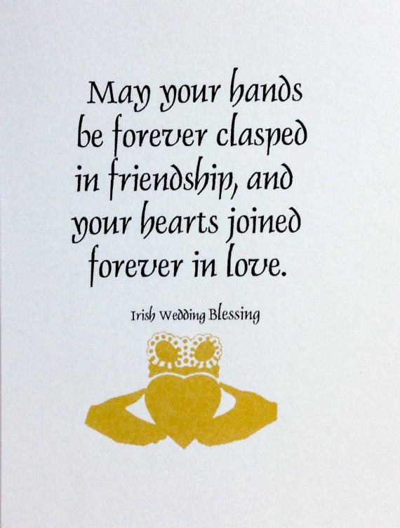 Marriage Blessing Quotes
 Irish wedding Blessing by GirlzGoodz on Etsy