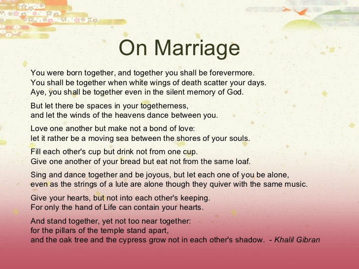 Marriage Blessing Quotes
 Marriage Wisdom and Blessing