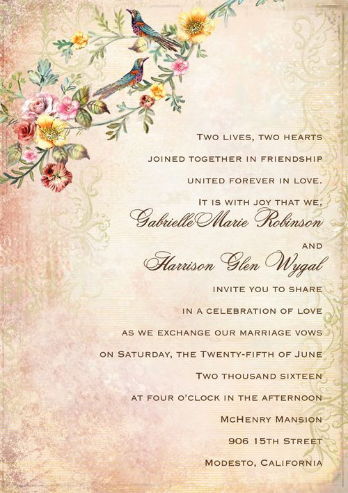 Marriage Invitation Quotes
 A Guide to Wedding Invitation Wording Etiquette