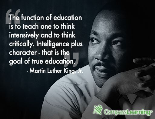 Martin Luther Quotes On Education
 What a great quote about education from Dr Martin Luther
