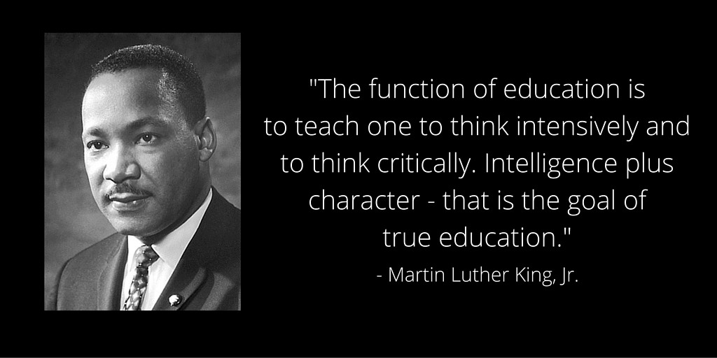 Martin Luther Quotes On Education
 MLK Day A Focus on Education and a Better Tomorrow