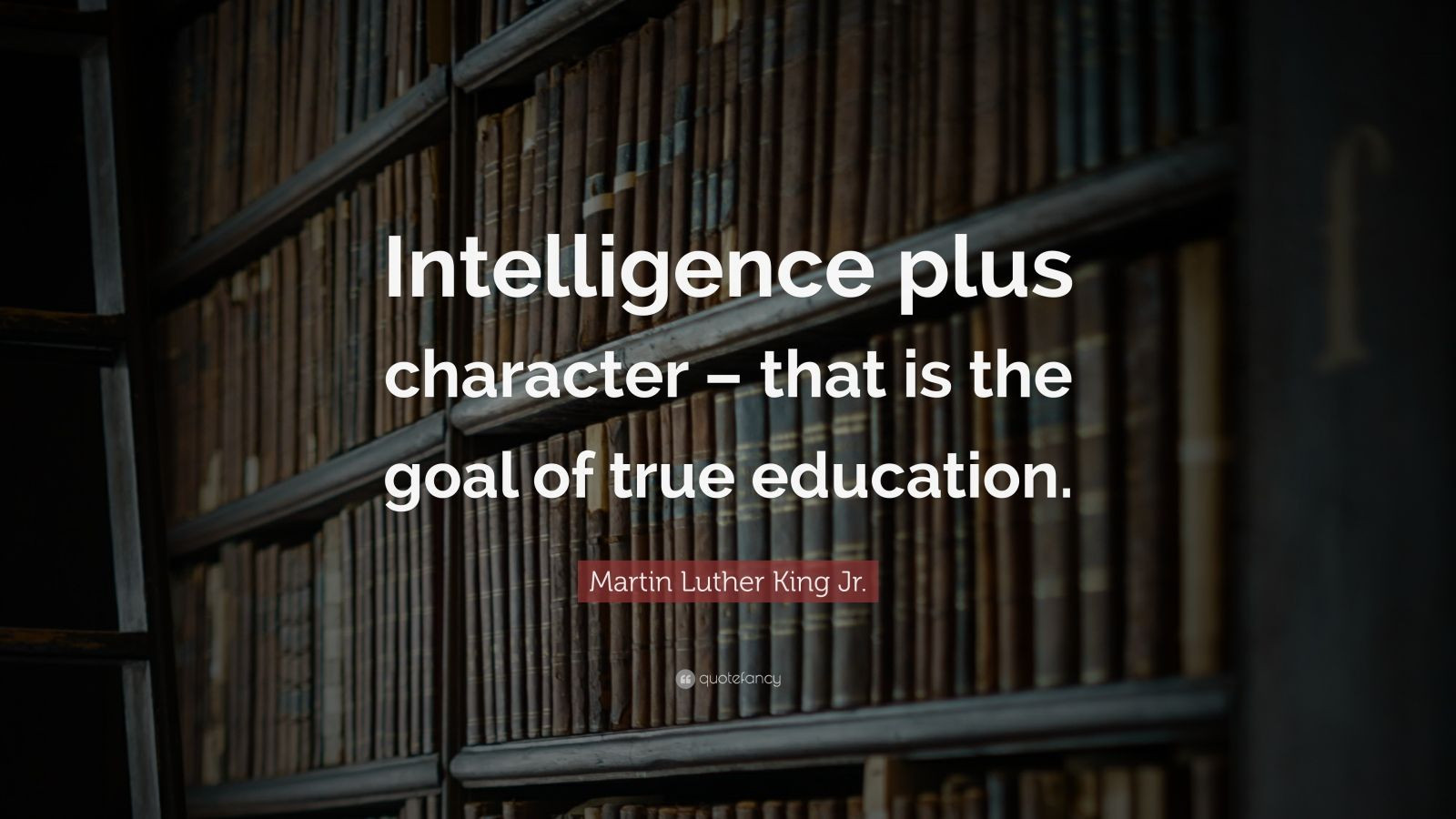 Martin Luther Quotes On Education
 Martin Luther King Jr Quote “Intelligence plus character