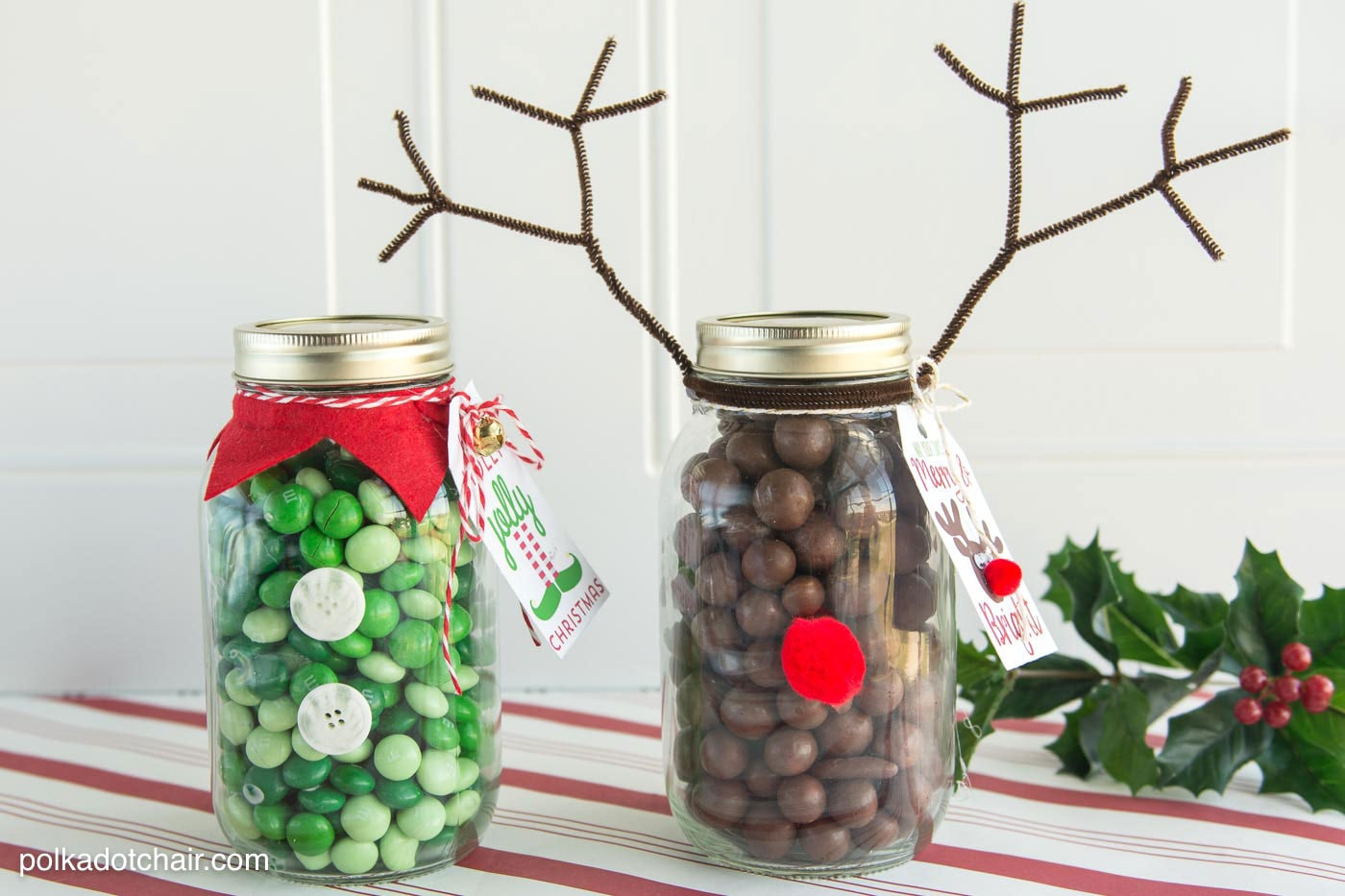 Mason Jar Gift Ideas For Christmas
 Reindeer Christmas Mason Jar Gift Idea