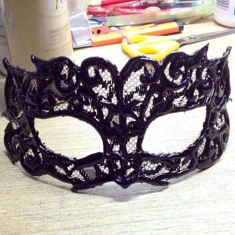Masquerade Masks DIY
 Diy Lace Masquerade Mask Using Hot Glue · How To Make A