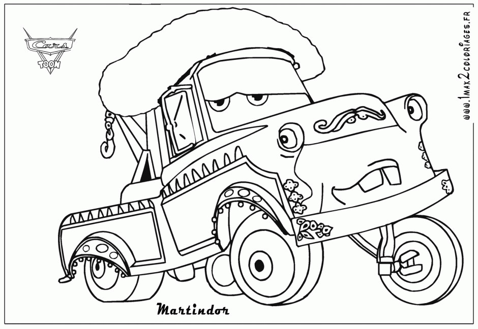 Mater Coloring Pages
 Tow Mater Coloring Pages Free Coloring Home