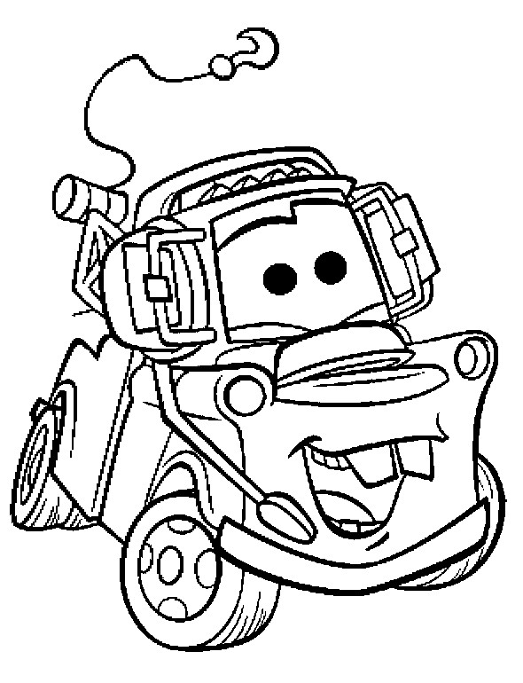 Mater Coloring Pages
 coloring books Cars Tow Mater to print and free