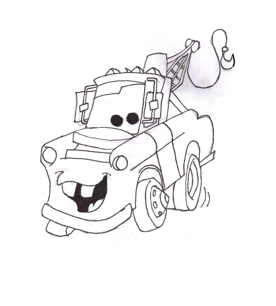 Mater Coloring Pages
 Pin Mater Cars Coloring Pages on Pinterest