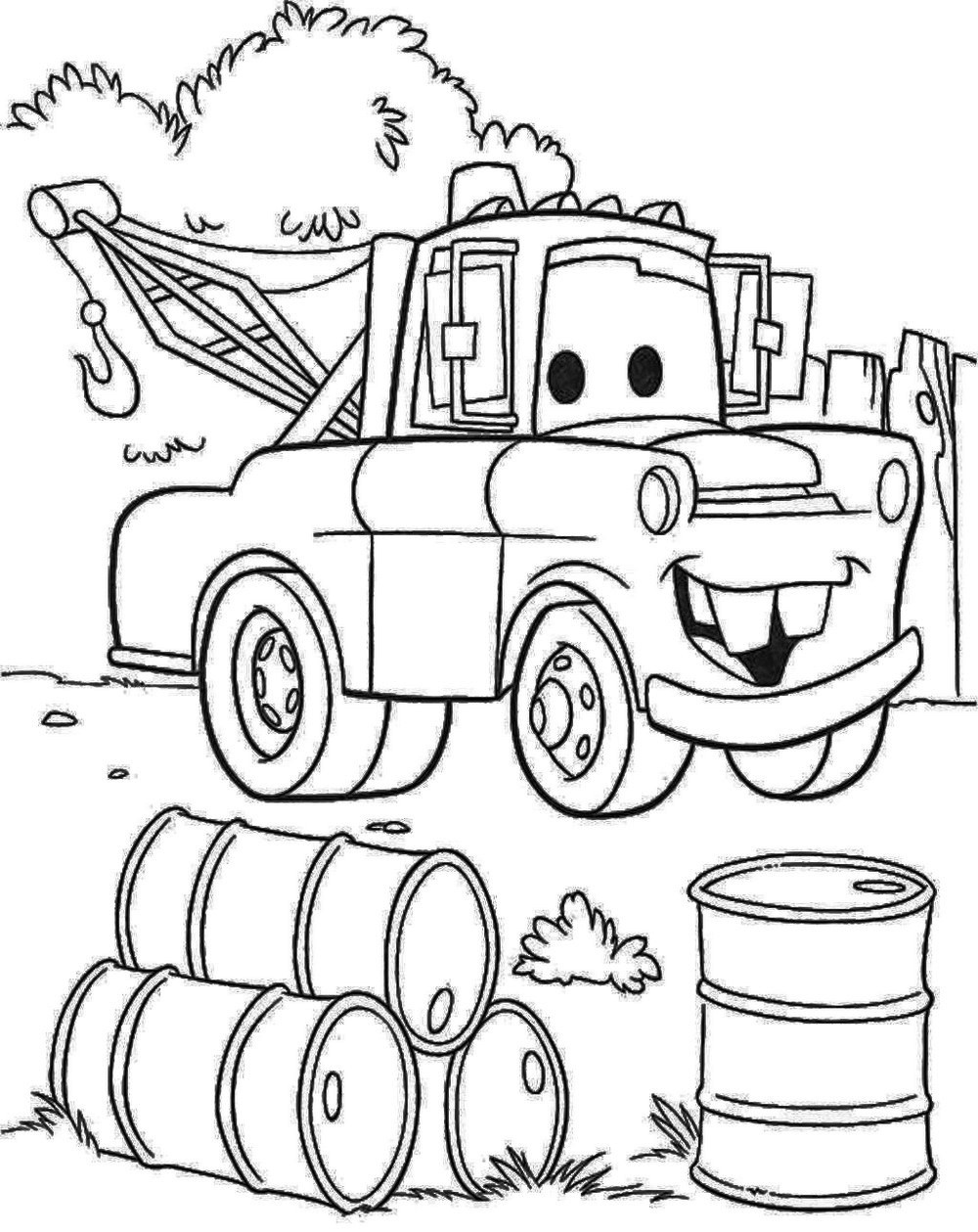 Mater Coloring Pages
 Mater Colouring Pages To Print