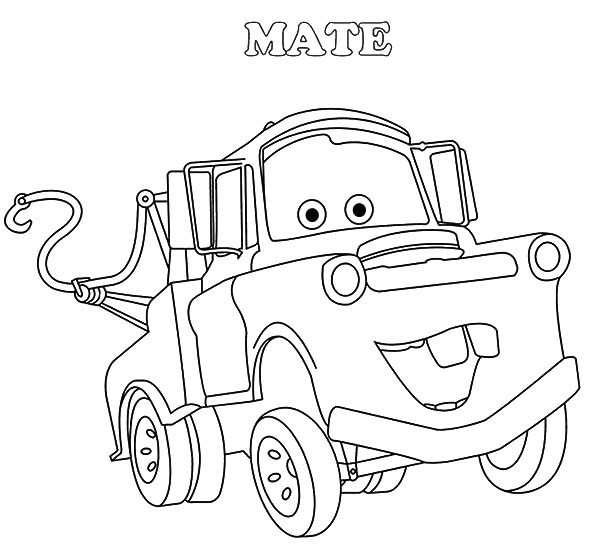 Mater Coloring Pages
 Mater Tow Mater House Coloring Pages Tow Mater Helping
