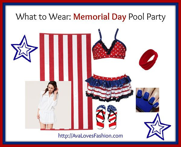 Memorial Day Pool Party Ideas
 What to wear to a Memorial Day pool party ootd