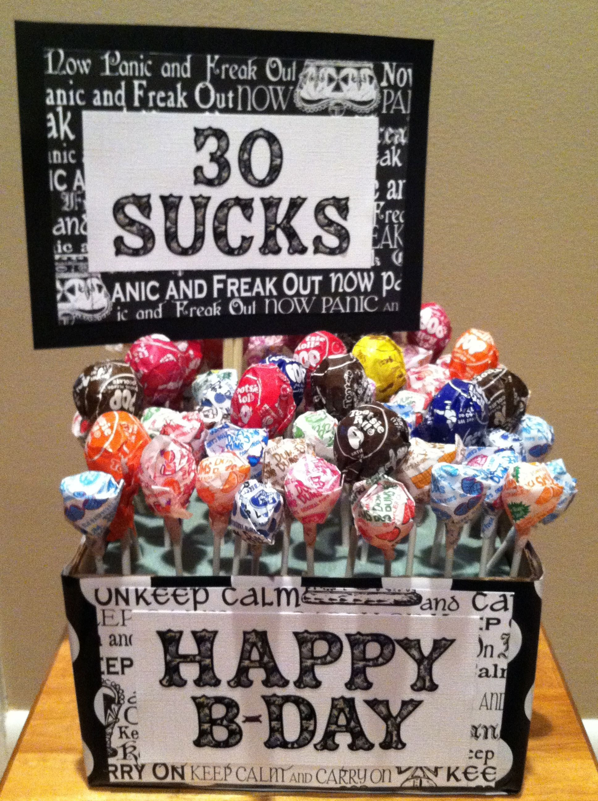 Mens 30Th Birthday Gift Ideas
 Haha 30 sucks for the Debbie Downers 30th Birthday