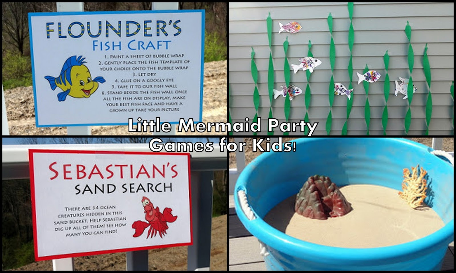 Mermaid Birthday Party Game Ideas
 Mom s Tot School Little Mermaid Birthday Party