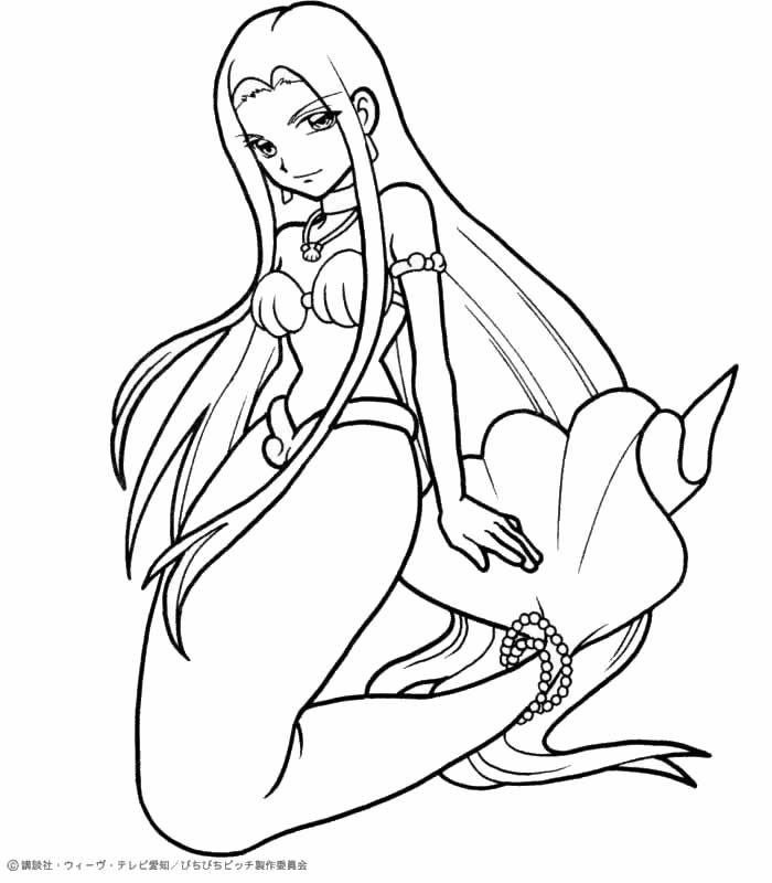 Mermaid Coloring Pages For Toddlers
 princess mermaid color sheets Sara coloring page