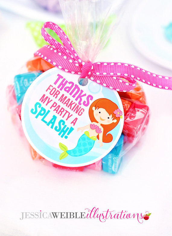 Mermaid Party Favor Ideas
 Mystical Mermaid Printable Party Favor Tags Cupake Toppers