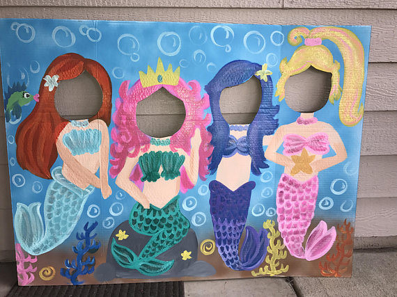 Mermaid Party Ideas 4 Year Old
 Mermaid Party Mermaid Birthday Mermaid Cutout Mermaid