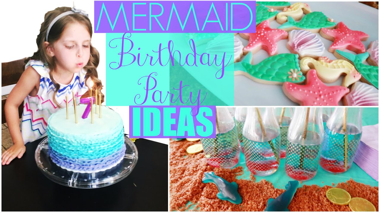 Mermaid Party Ideas 4 Year Old
 Mermaid Birthday Party Ideas Decorations Cake DIY