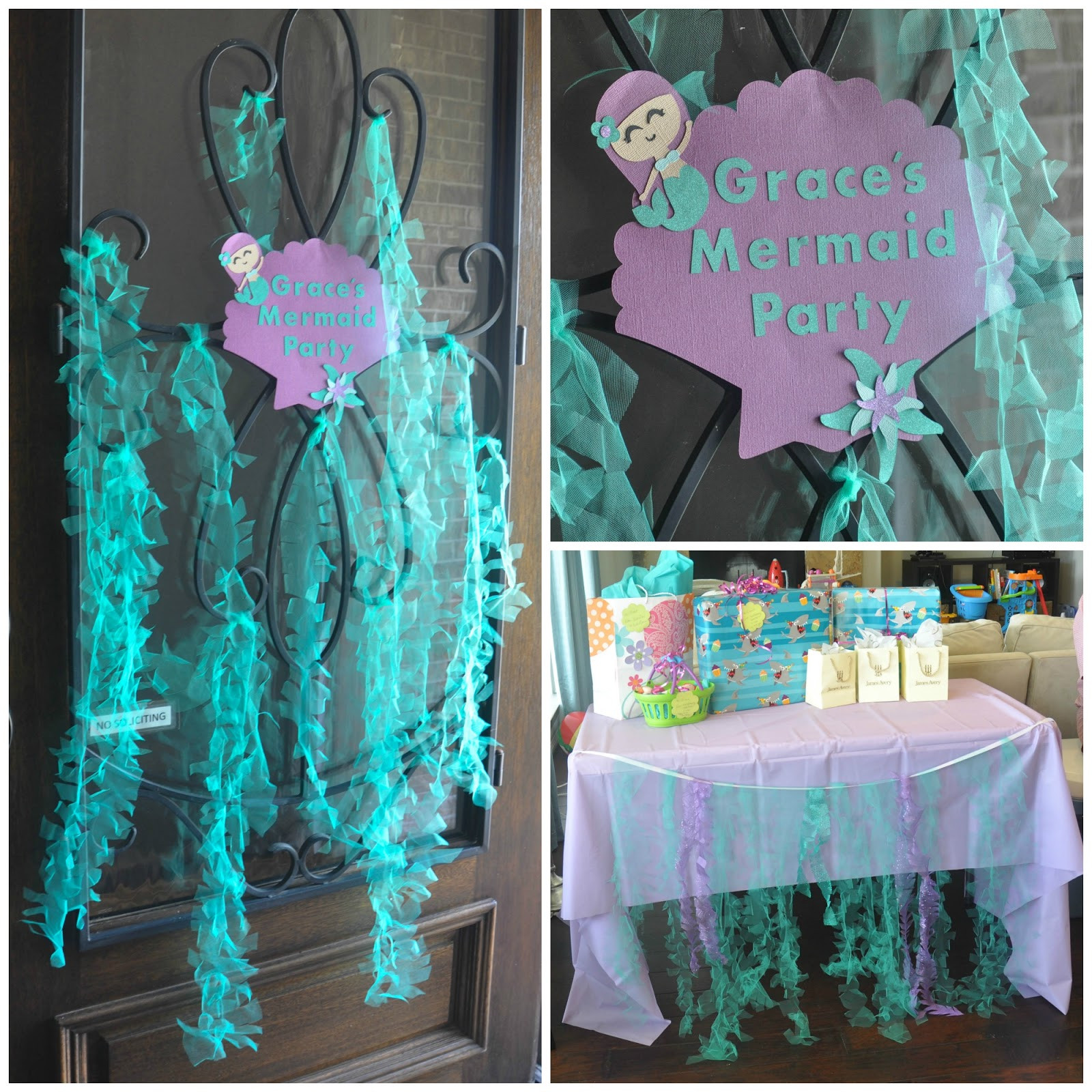 Mermaid Party Ideas Diy
 these little loves Sparkly Mermaid Seaweed