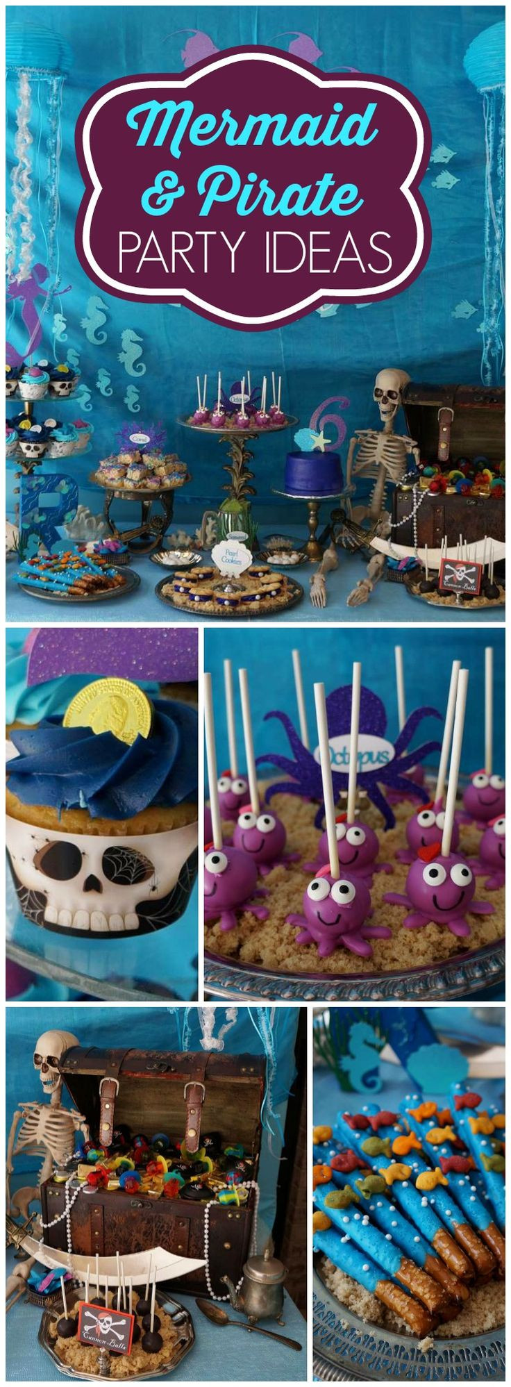 Mermaid Pirate Party Ideas
 Pirates and Mermaids Birthday "Remi s Pirates and