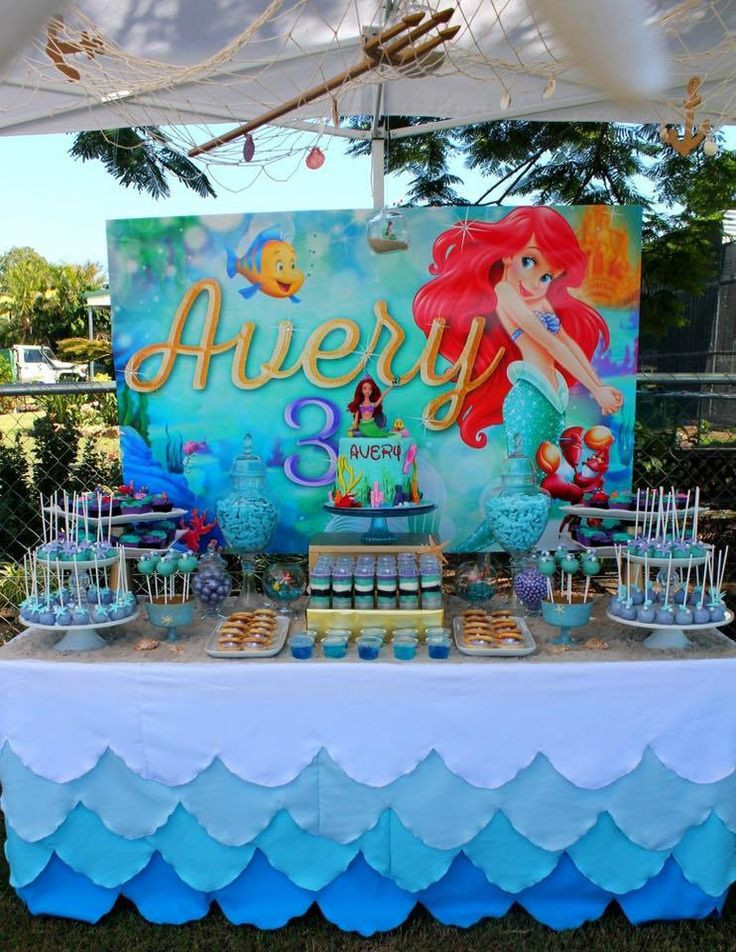 Mermaid Themed Party Ideas
 Best 25 Little mermaid decorations ideas on Pinterest