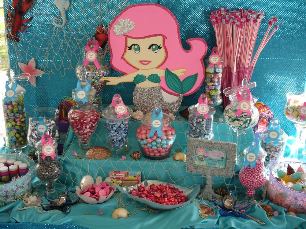 Mermaid Themed Party Ideas
 Mermaid Theme Birthday Party Ideas 2 of 8