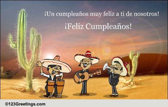 Mexican Birthday Wishes
 A Cool Spanish Birthday Wish Free Specials eCards