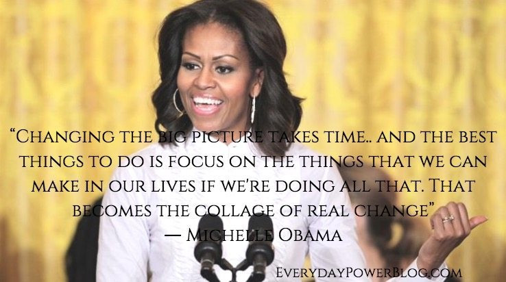 Michelle Obama Inspirational Quotes
 39 Michelle Obama Quotes About Love & Success