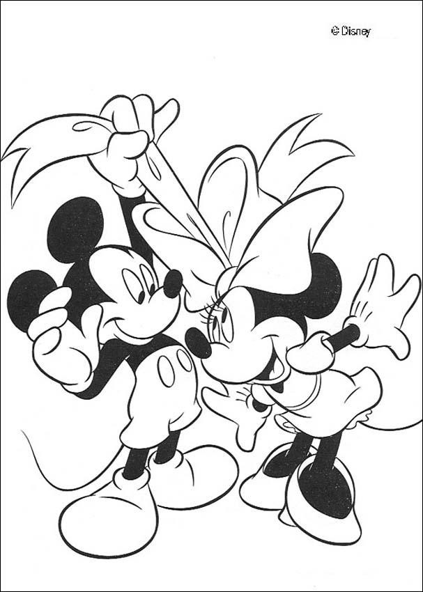 Mickey Mouse Coloring Pages Printable
 Mickey mouse and minnie mouse coloring pages Hellokids