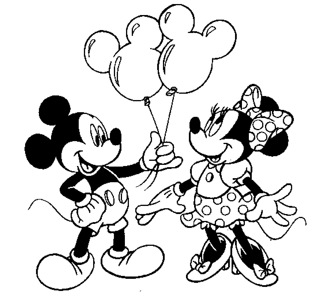 Mickey Mouse Coloring Pages Printable
 Colour Drawing Free HD Wallpapers Mickey Mouse and Minnie
