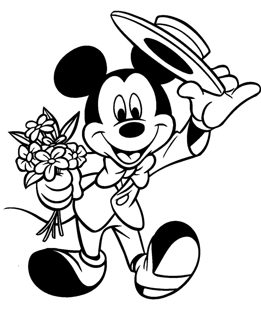 Mickey Printable Coloring Pages
 Interactive Magazine DISNEY VALENTINE COLORNG PAGES WITH