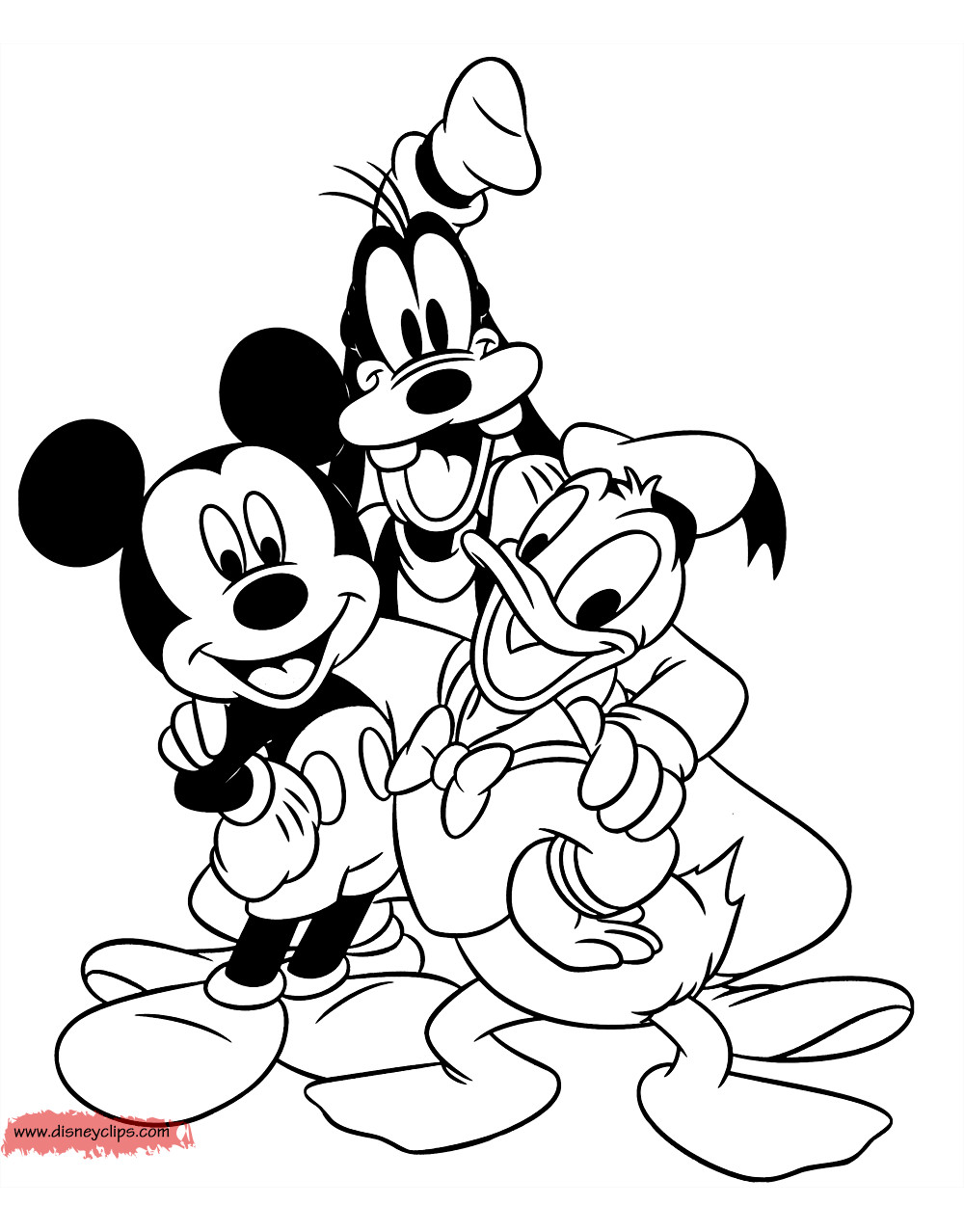 Mickey Printable Coloring Pages
 Mickey Mouse & Friends Coloring Pages 2