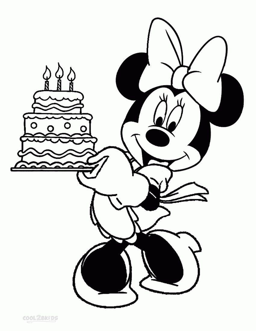 Mickey Printable Coloring Pages
 Mickey And Minnie Mouse Coloring Pages To Print For Free